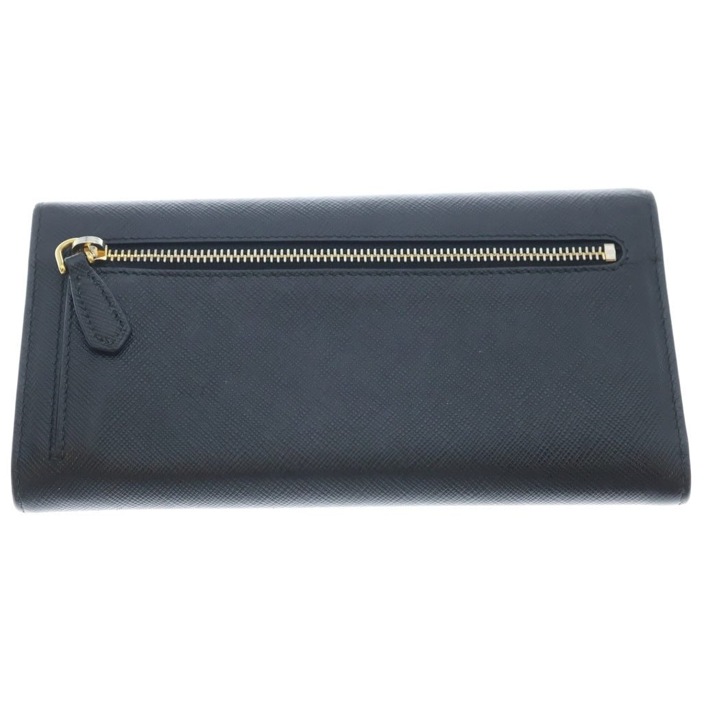 PRADA(プラダ) エンベロップ サフィアーノレザー ロングウォレット 二つ折り長財布 ブラック 1MF175 レディース