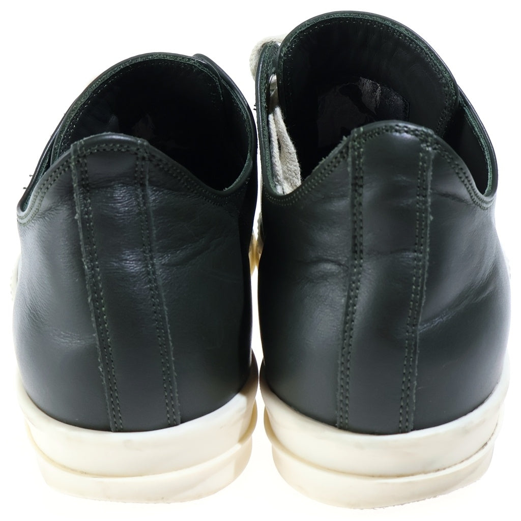 Rick Owens(リックオウエンス) LOW SNEAKS ラモーンズ レザーローカットスニーカー カーキ