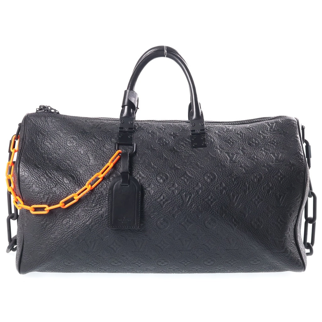 LOUIS VUITTON(ルイヴィトン) キーポルバンドリエール 50 トリヨンレザー ボストンバッグ ショルダーバッグ ブラック FO0179 M53263