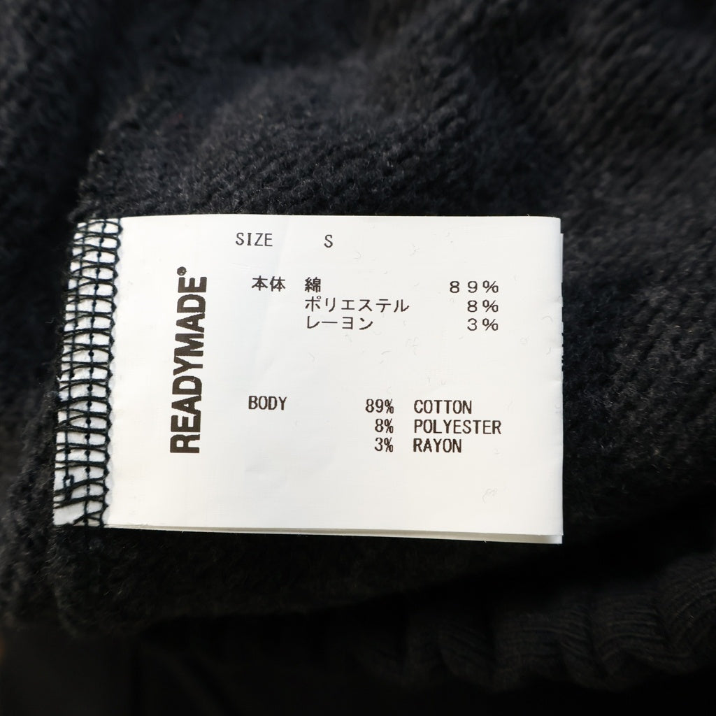 READY MADE(レディメイド) FLARE SWTPNT SMILE スウェットパンツ ブラック RE-CO-BK-00-00-248