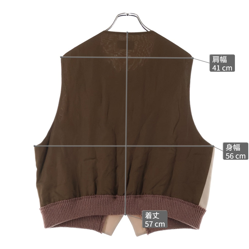 MAGLIANO(マリアーノ) Zip Vest ジップ ベスト ジャケット ブラウン Q280141