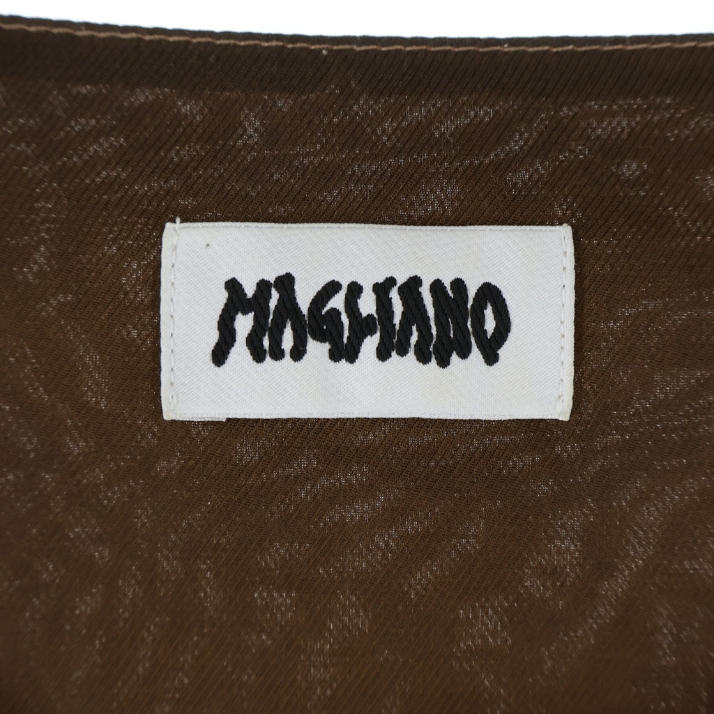 MAGLIANO(マリアーノ) Zip Vest ジップ ベスト ジャケット ブラウン Q280141