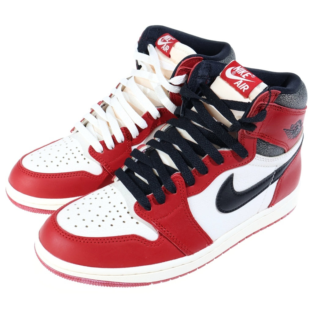 NIKE(ナイキ) AIR JORDAN 1 HIGH OG LOST FOUND CHICAGO DZ5485-612 エアジョーダン1 ロスト ファウンド シカゴ ハイカットスニーカー レッド/ホワイト US8/26cm