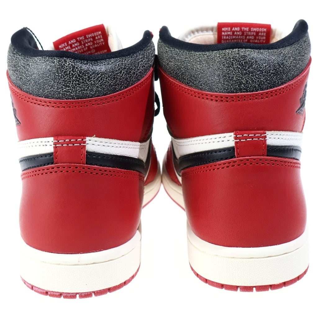 NIKE(ナイキ) AIR JORDAN 1 HIGH OG LOST FOUND CHICAGO DZ5485-612 エアジョーダン1 ロスト ファウンド シカゴ ハイカットスニーカー レッド/ホワイト US8/26cm