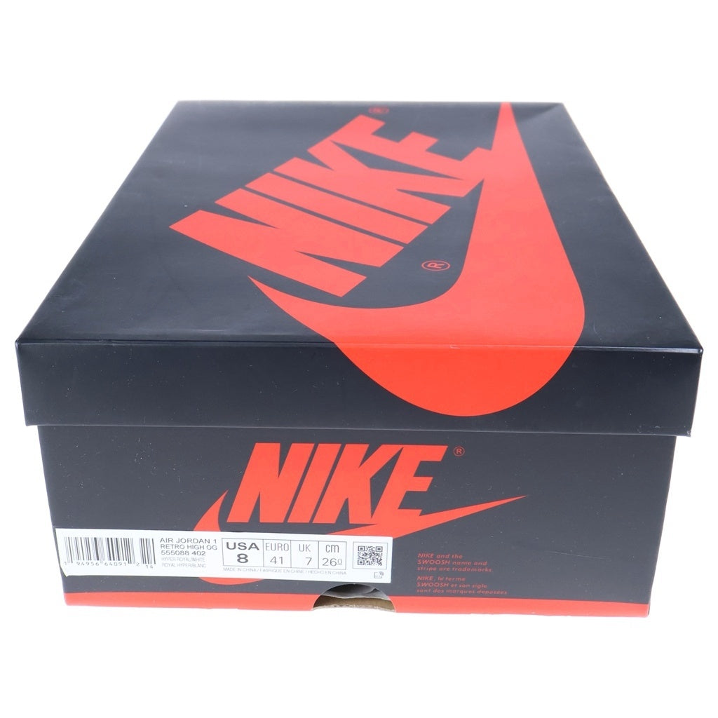 NIKE(ナイキ) AIR JORDAN 1 HIGH OG HYPER ROYAL 555088-402 エアジョーダン1 ハイパーロイヤル ハイカットスニーカー ブルー/ホワイト US8/26cm