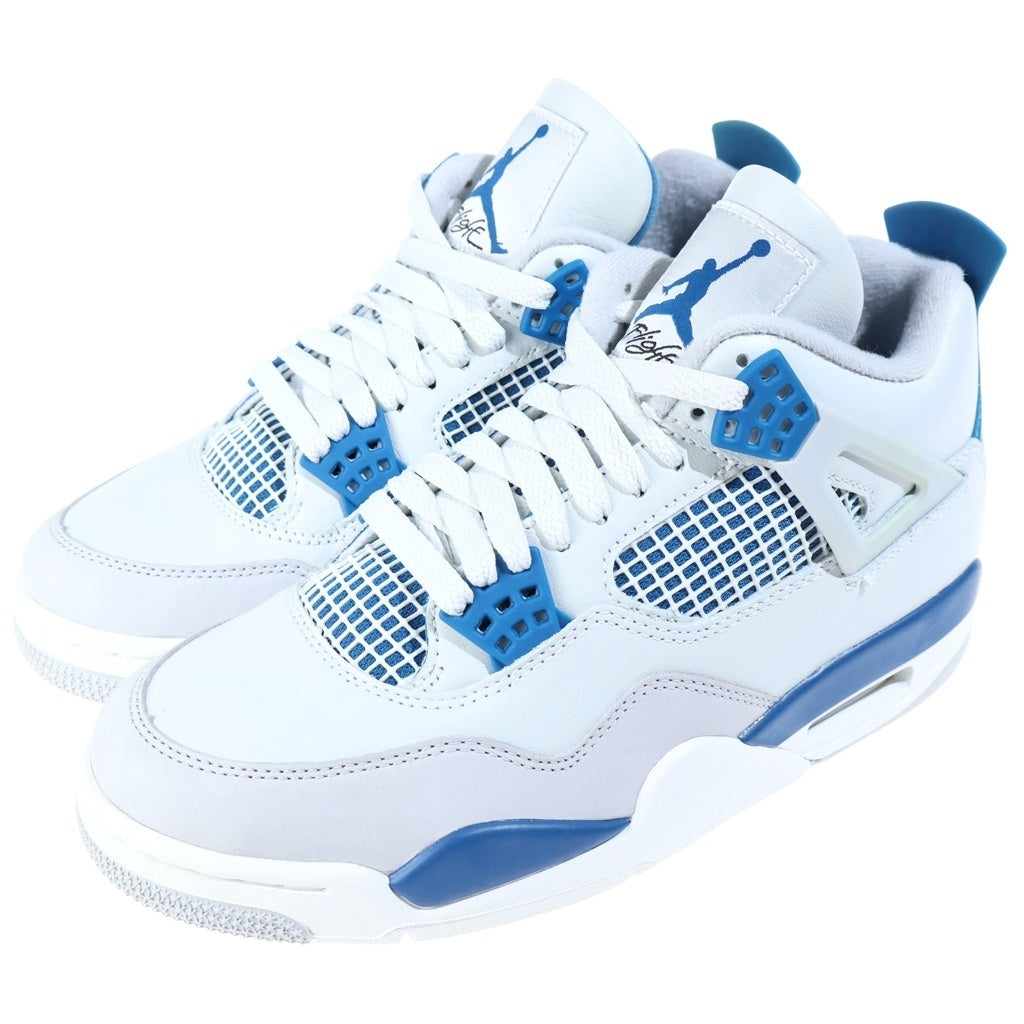 NIKE(ナイキ) AIR JORDAN 4 RETRO INDUSTRIAL BLUE FV5029-141 エアジョーダン4 レトロ インダストリアルブルー ハイカットスニーカー ホワイト/ブルー US7.5/25.5cm