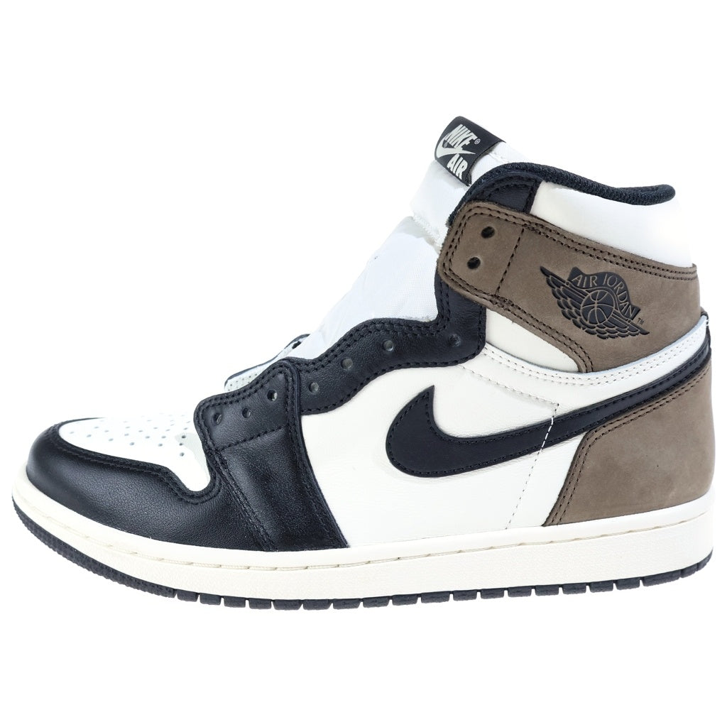 NIKE(ナイキ) AIR JORDAN 1 HIGH OG SAIL DARK MOCHA 555088-105 エアジョーダン1 セイル ダークモカ ハイカットスニーカー ブラウン/ホワイト US8/26cm