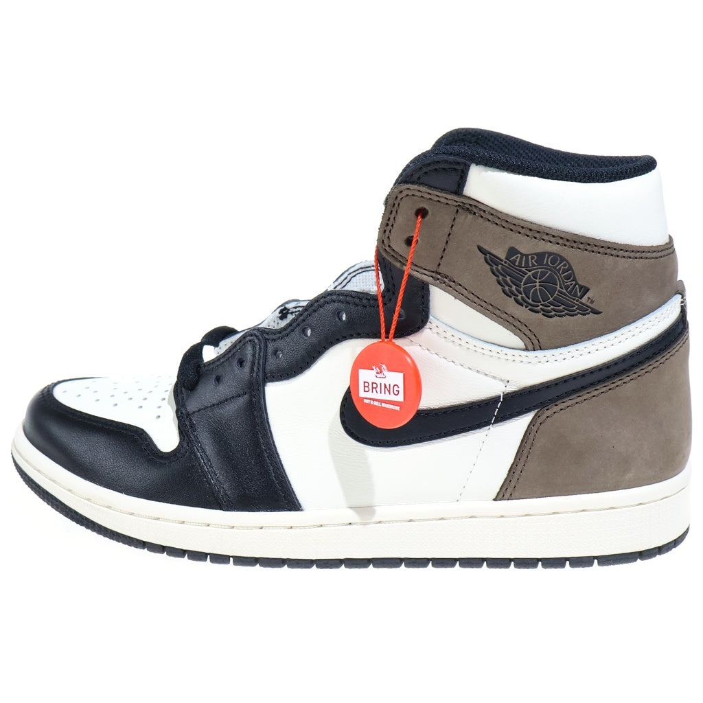 NIKE(ナイキ) AIR JORDAN 1 HIGH OG SAIL DARK MOCHA 555088-105 エアジョーダン1 セイル ダークモカ ハイカットスニーカー ブラウン/ホワイト US8/26cm