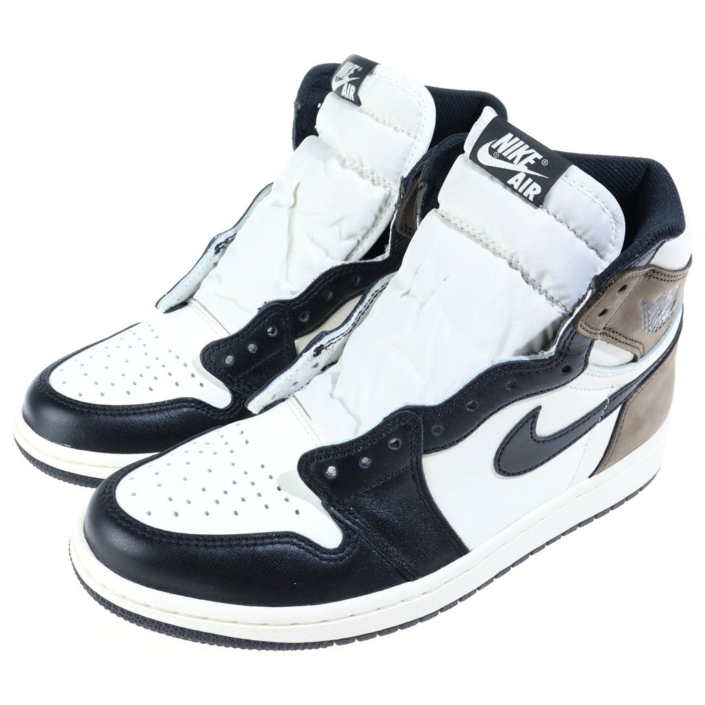 NIKE(ナイキ) AIR JORDAN 1 HIGH OG SAIL DARK MOCHA 555088-105 エアジョーダン1 セイル ダークモカ ハイカットスニーカー ブラウン/ホワイト US8/26cm