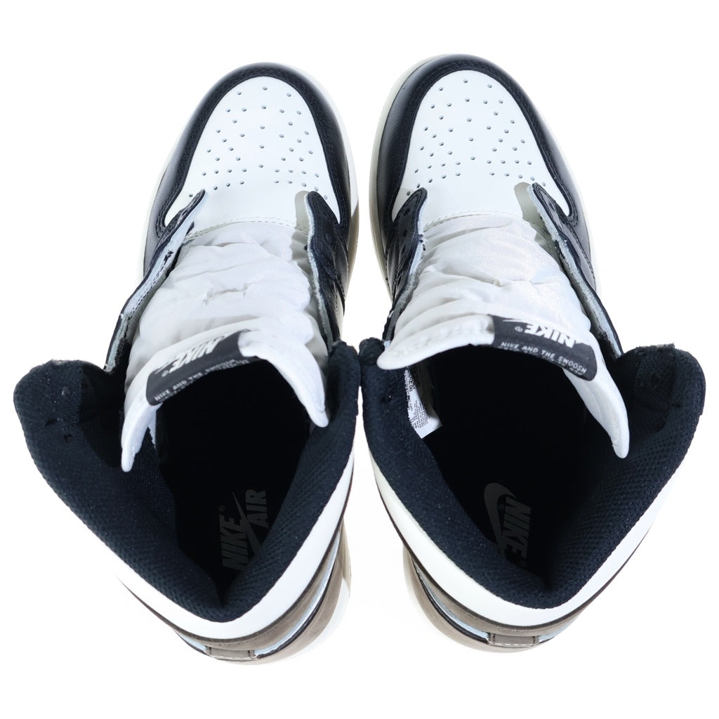 NIKE(ナイキ) AIR JORDAN 1 HIGH OG SAIL DARK MOCHA 555088-105 エアジョーダン1 セイル ダークモカ ハイカットスニーカー ブラウン/ホワイト US8/26cm