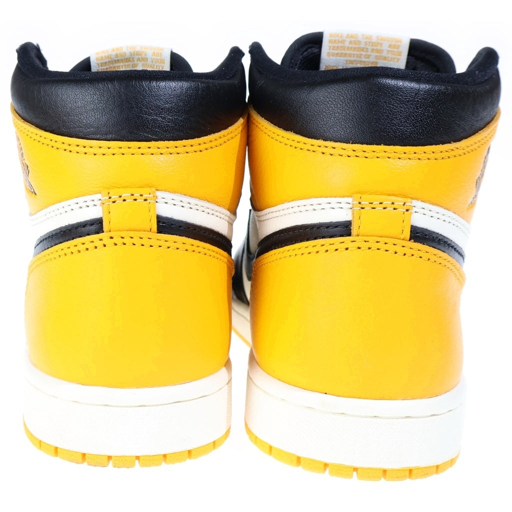 NIKE(ナイキ) AIR JORDAN 1 RETRO HIGH OG TAXI 555088-711 エアジョーダン1 レトロ タクシー ハイカットスニーカー イエロー/ホワイト US8/26cm