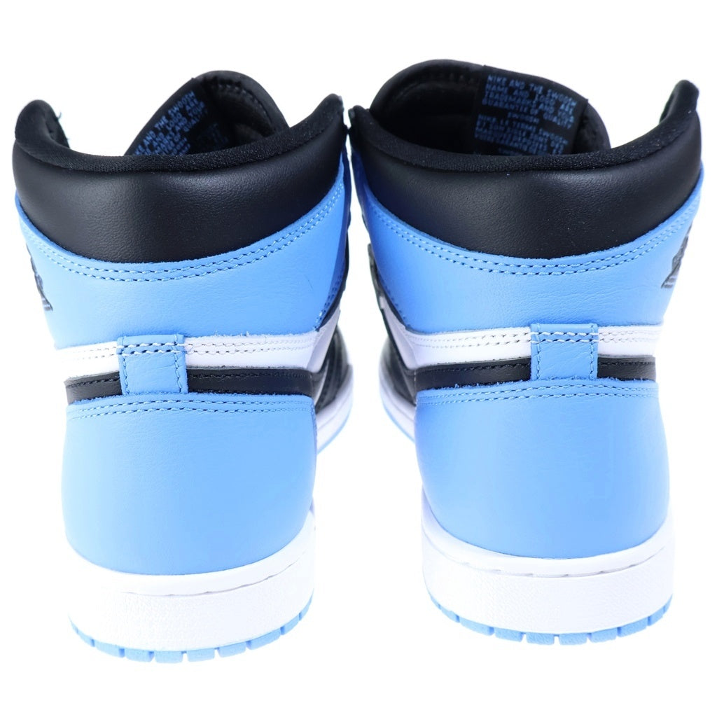 NIKE(ナイキ) AIR JORDAN 1 RETRO HIGH OG UNIVERSITY BLUEUNC TOE DZ5485-400 エアジョーダン1 レトロ ユニバーシティブルー UNCトゥ ハイカットスニーカー ブルー/ホワイト US8/26cm