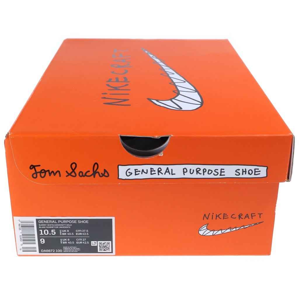 NIKE(ナイキ) ×TOM SACHS WMNS CRAFT トムサックス ウィメンズ クラフト ローカットスニーカー ホワイト US10.5/27.5cm DA6672-100