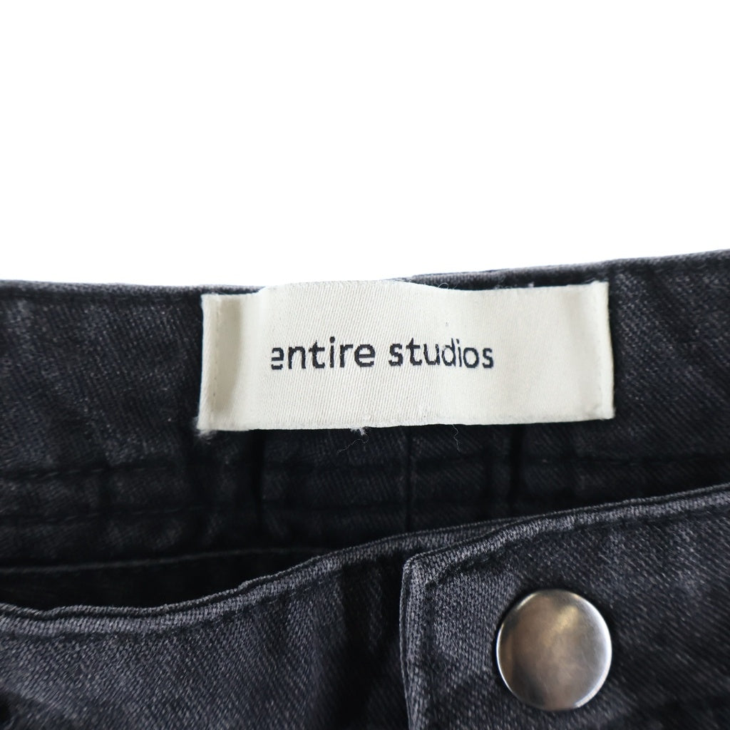 entire studios(エンタイア スタジオ) Freight Cargo Pants フライト カーゴパンツ ブラック ES2396 PO0125 レディース