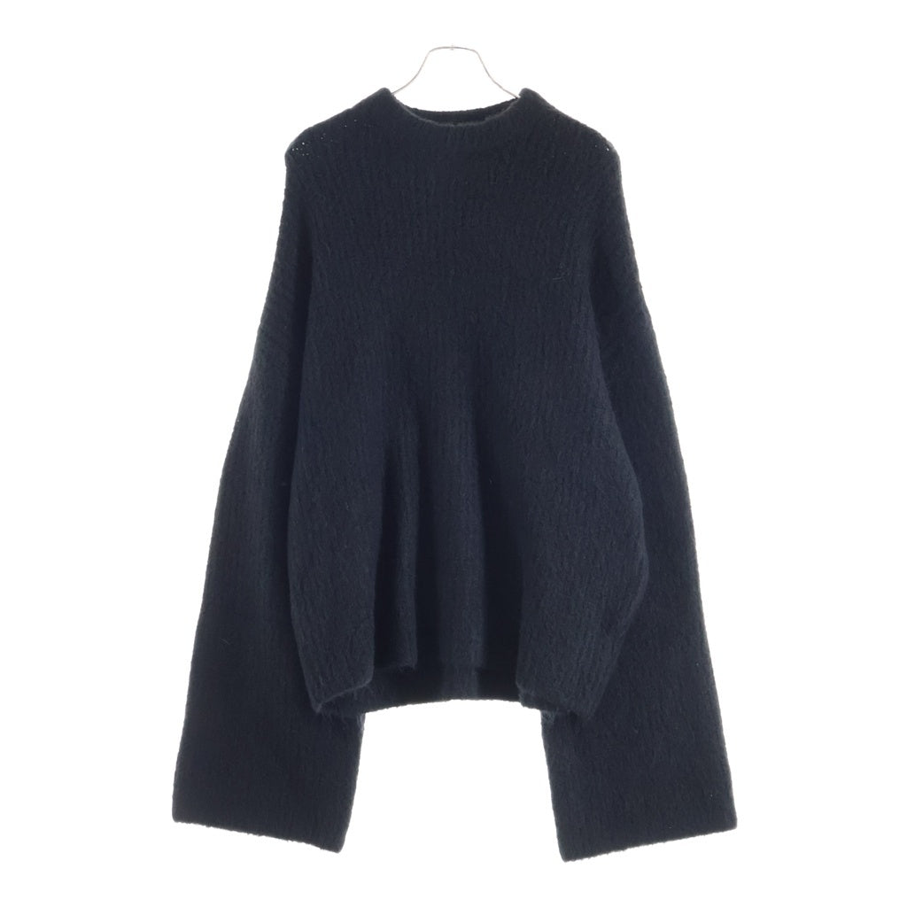 entire studios(エンタイア スタジオ) HEAVY KNIT CREW SWEATER ヘヴィー ニット クルーネック セーター ブラック ES2562 PO0120 レディース