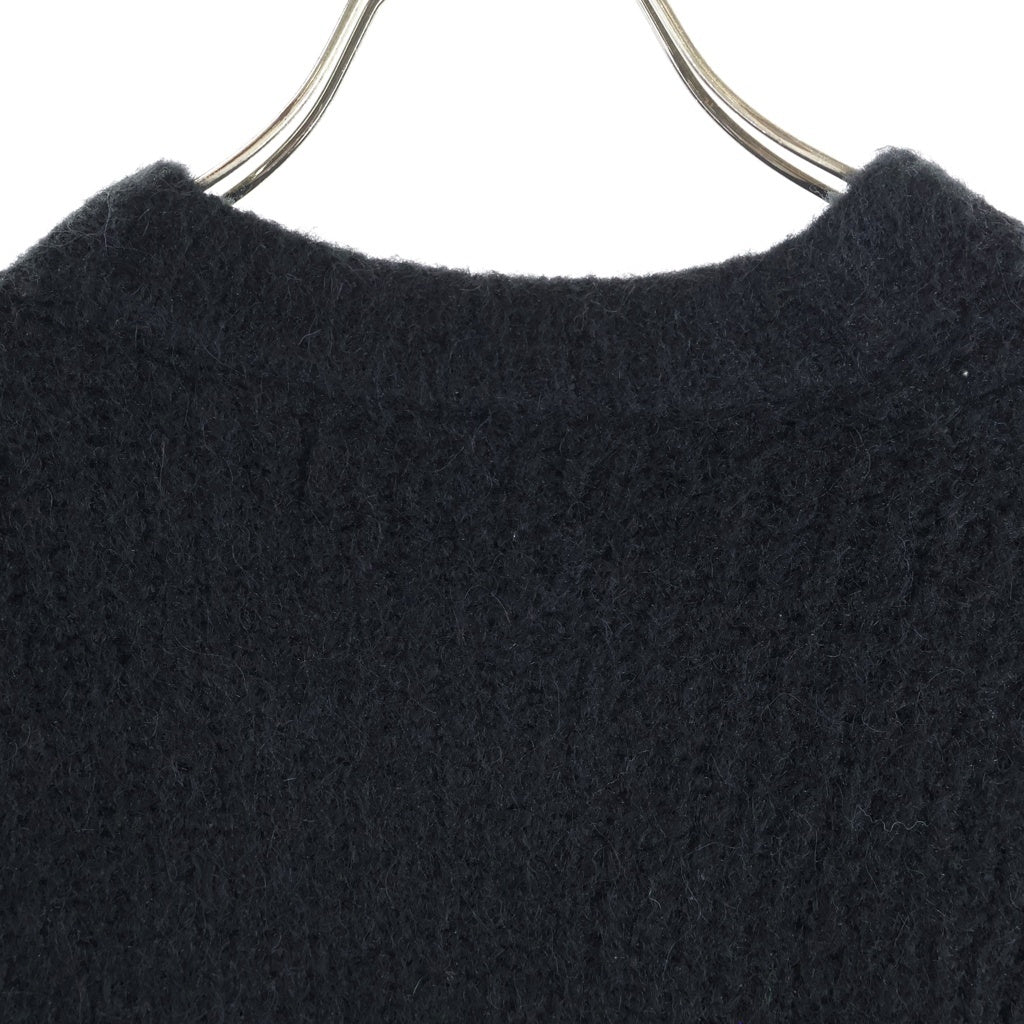 entire studios(エンタイア スタジオ) HEAVY KNIT CREW SWEATER ヘヴィー ニット クルーネック セーター ブラック ES2562 PO0120 レディース