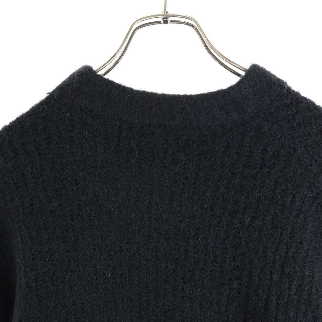 entire studios(エンタイア スタジオ) HEAVY KNIT CREW SWEATER ヘヴィー ニット クルーネック セーター ブラック ES2562 PO0120 レディース