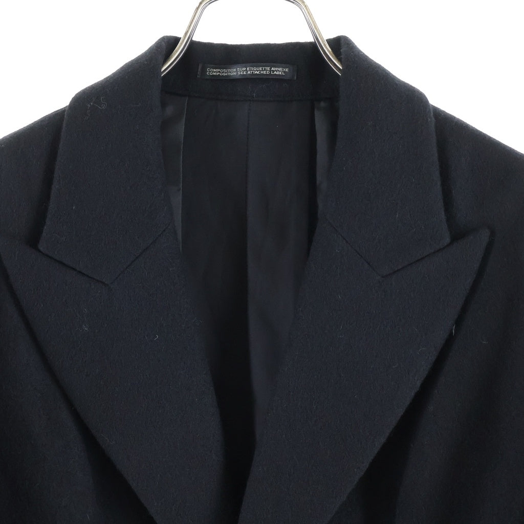 YOHJI YAMAMOTO REGULATION(ヨウジヤマモト レギュレーション) ポリエステル アシンメトリー フルジップ トラックジャケット ロングドレス ワンピース ブラック レディース FB-D51-901