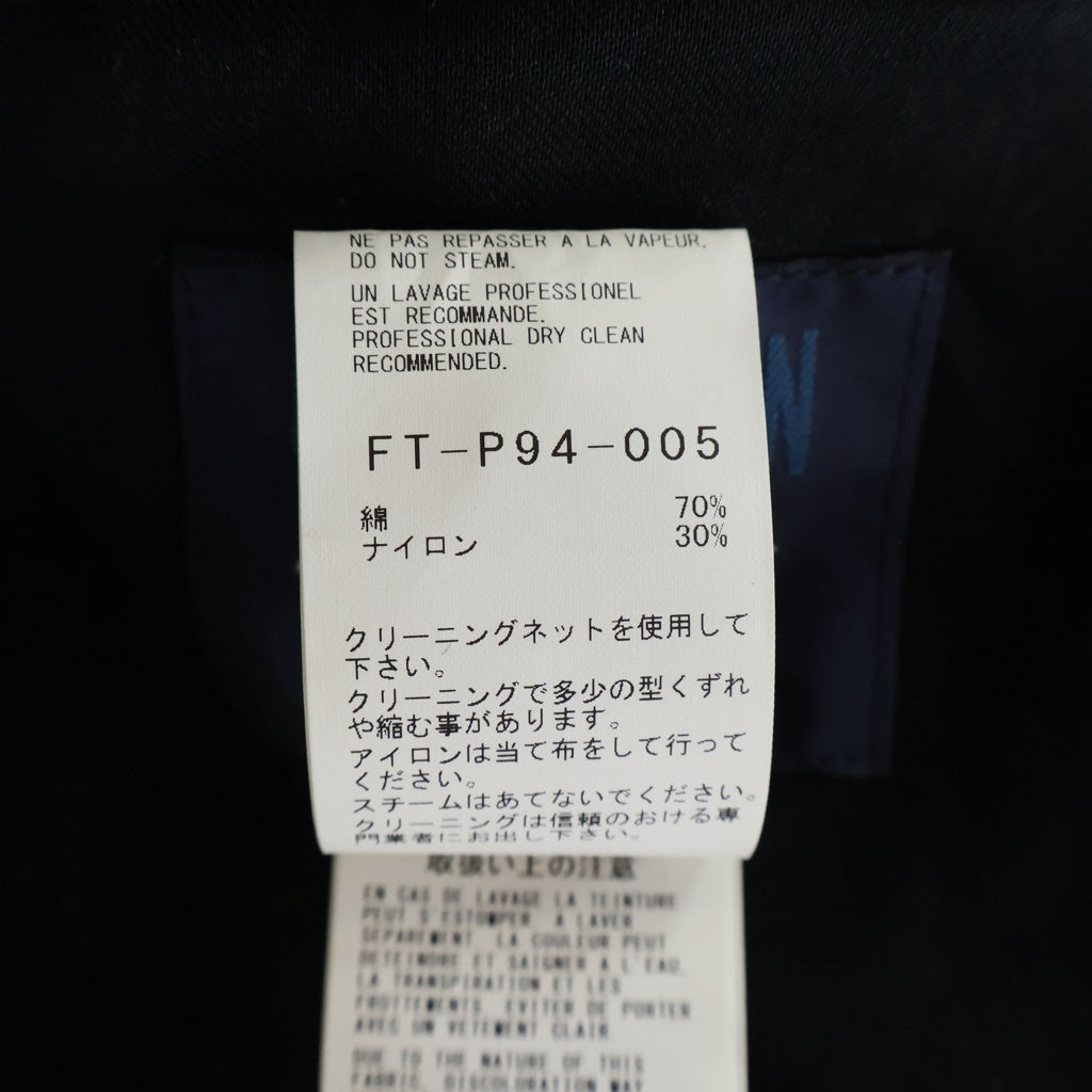 YOHJI YAMAMOTO REGULATION(ヨウジヤマモト レギュレーション) Parachute Pants コットン ナイロン パラシュートパンツ ワイドパンツ ブラック レディース FT-P94-005