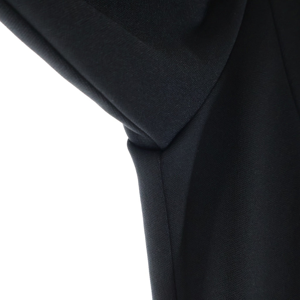 Yohji Yamamoto FEMME(ヨウジヤマモトファム) CARDED FLANNEL HEM PLUSH JKT カードウール ヘム プラッシュ ウエストシェイプ 1B ピークジャケット ブラック レディース FB-D51-901