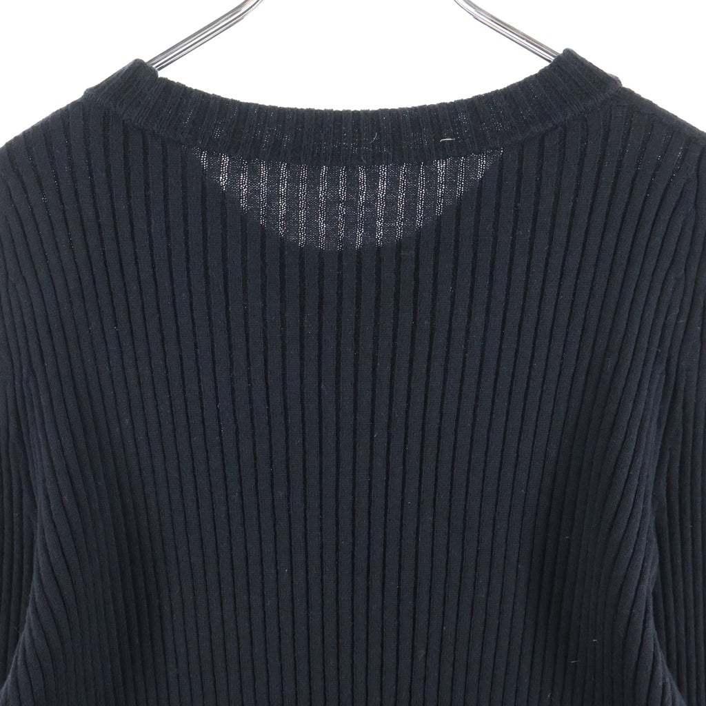 Yohji Yamamoto(ヨウジヤマモト) 変形カシミヤ混 ニット セーター ブラック FX-K23-091