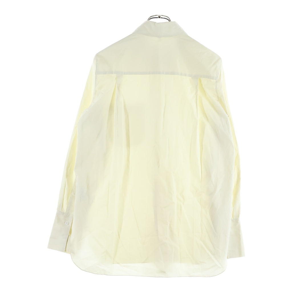 Peter Do(ピーター ドゥ) 21SS ロゴプレート コットン 長袖シャツ アイボリー PD-SS21-467