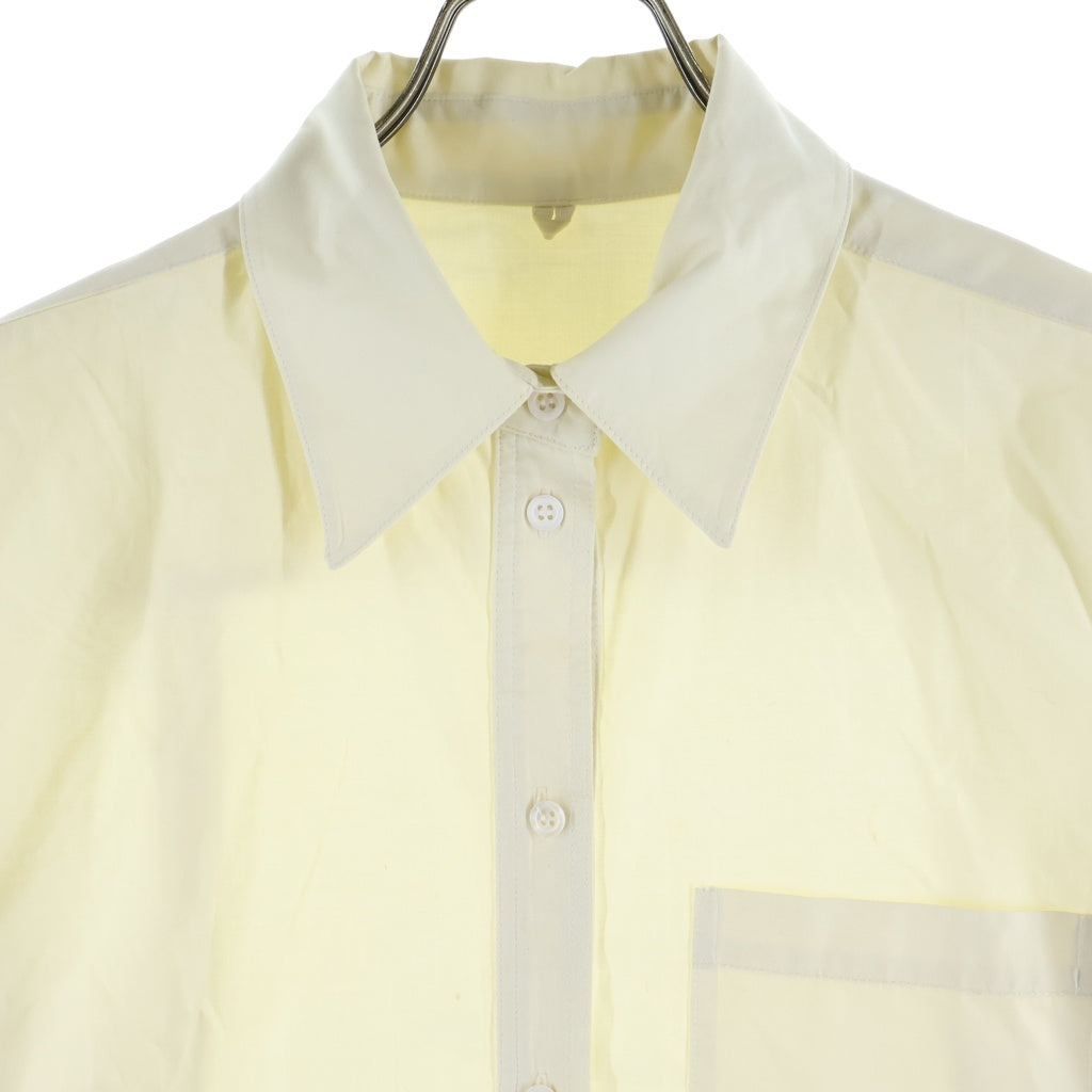 Peter Do(ピーター ドゥ) 21SS ロゴプレート コットン 長袖シャツ アイボリー PD-SS21-467