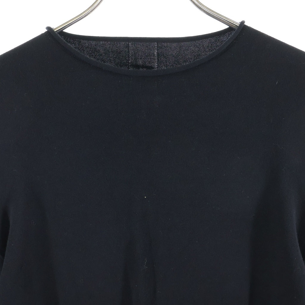 Rick Owens(リックオウエンス) 24AW カットアウトデザイン ケープスリーブ ニットセーター ブラック レディース RP02D3611-VI