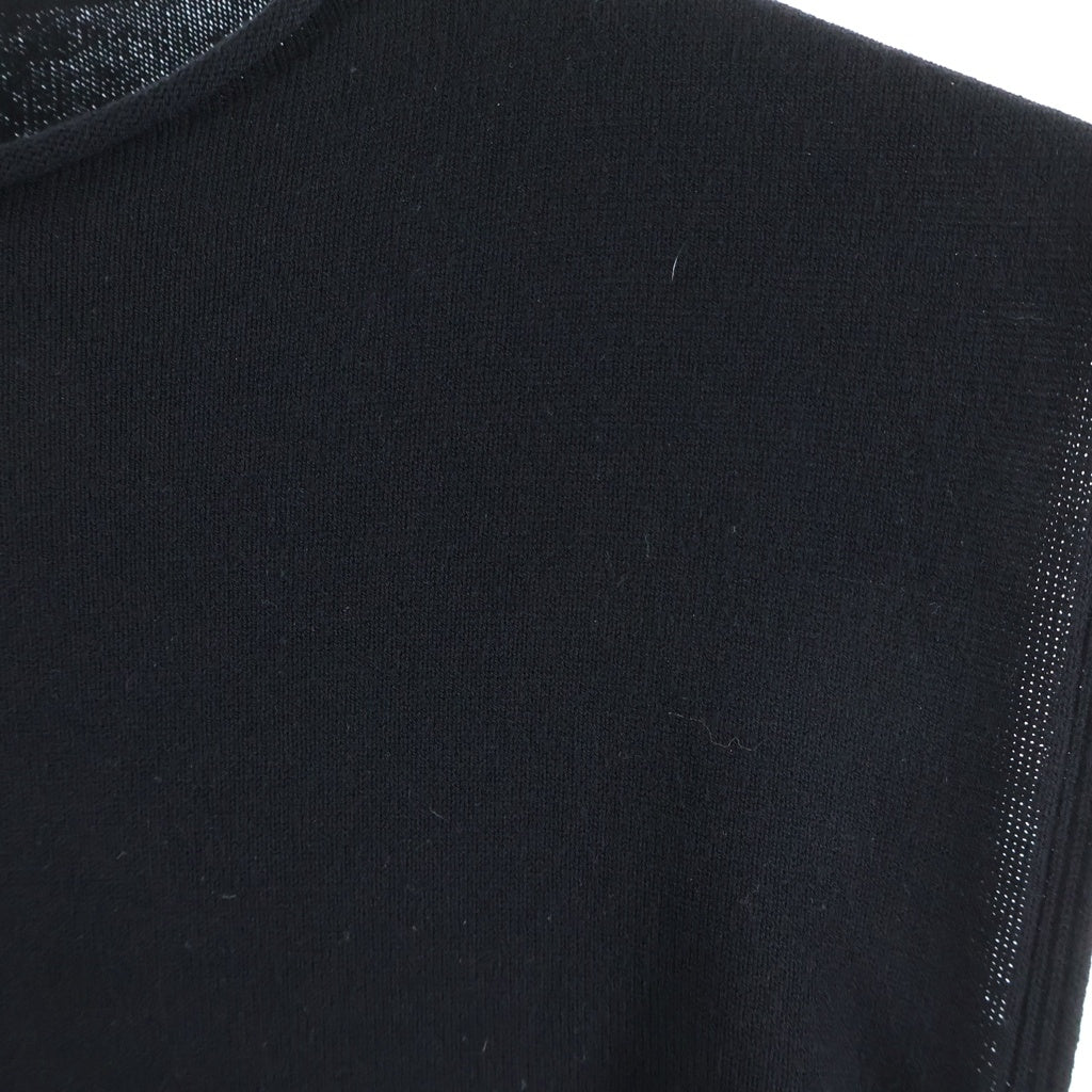Rick Owens(リックオウエンス) 24AW カットアウトデザイン ケープスリーブ ニットセーター ブラック レディース RP02D3611-VI
