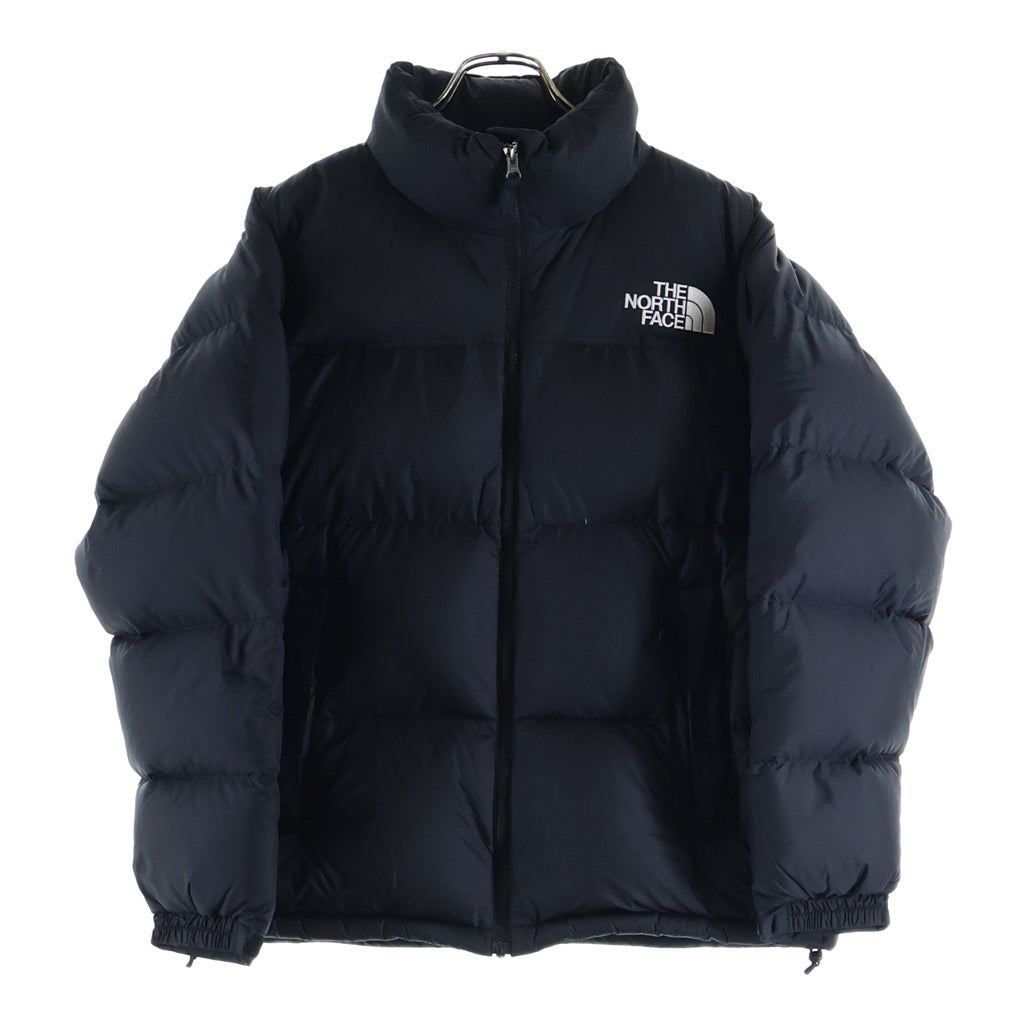 THE NORTH FACE(ザノースフェイス) NUPTSE JACKET ヌプシ ロゴエンブロイダリー ジップアップ ダウンジャケット ブラック ND92335