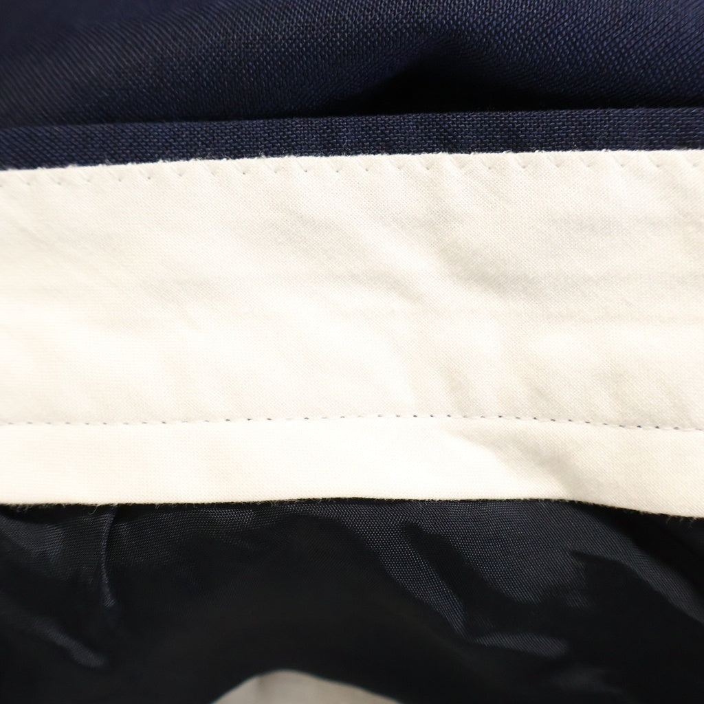 Maison Margiela(メゾンマルジェラ) 20AW NO COLLAR JACKET ノーカラー テーラードジャケット ウール スラックスロングパンツ セットアップスーツ ネイビー S50BN0370 S44330