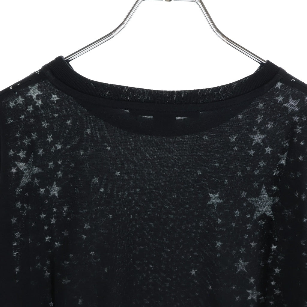 STELLA McCARTNEY(ステラマッカートニー) スター クルーネック 半袖Tシャツ カットソー ブラック レディース 342365 SJW35