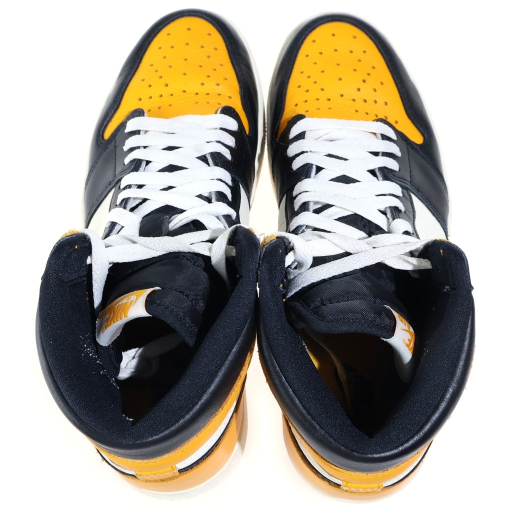 NIKE(ナイキ) AIR JORDAN RETRO HIGH OG TAXI エアジョーダン 1 レトロ タクシー ハイカットスニーカー イエロー/ブラック US9.5/27.5cm 555088-711
