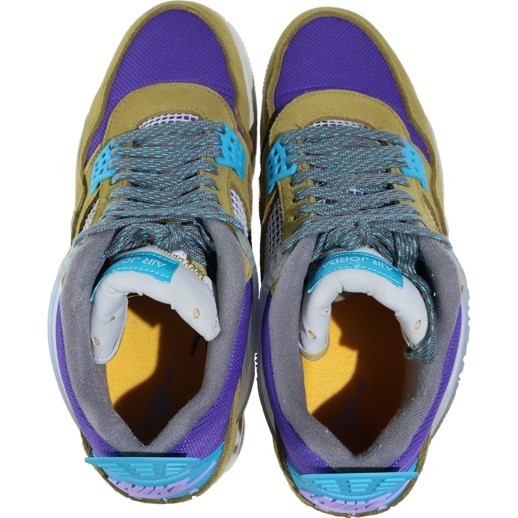 NIKE(ナイキ) ×UNION AIR JORDAN 4 SP DESERT MOSS ユニオン エアジョーダン4 デザートモス ハイカットスニーカー マルチ US9.5/27.5cm DJ5718-300