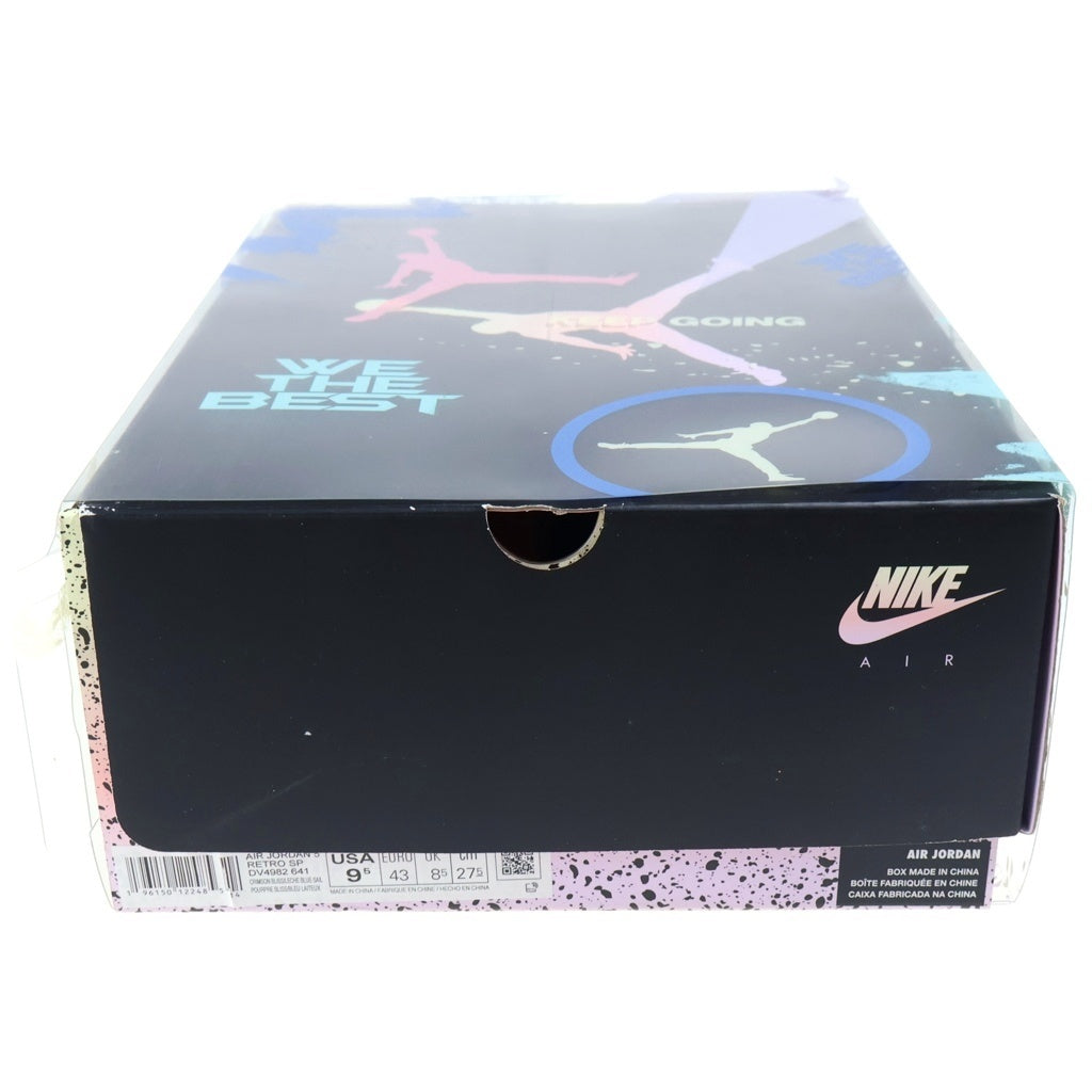 NIKE(ナイキ) ×DJ KHALED AIR JORDAN5 RETRO CRIMSON BLISS DJキャレド エアジョーダン5 レトロ クリムゾン ブリス ハイカットスニーカー ピンク US9.5/27.5cm DV4982-641