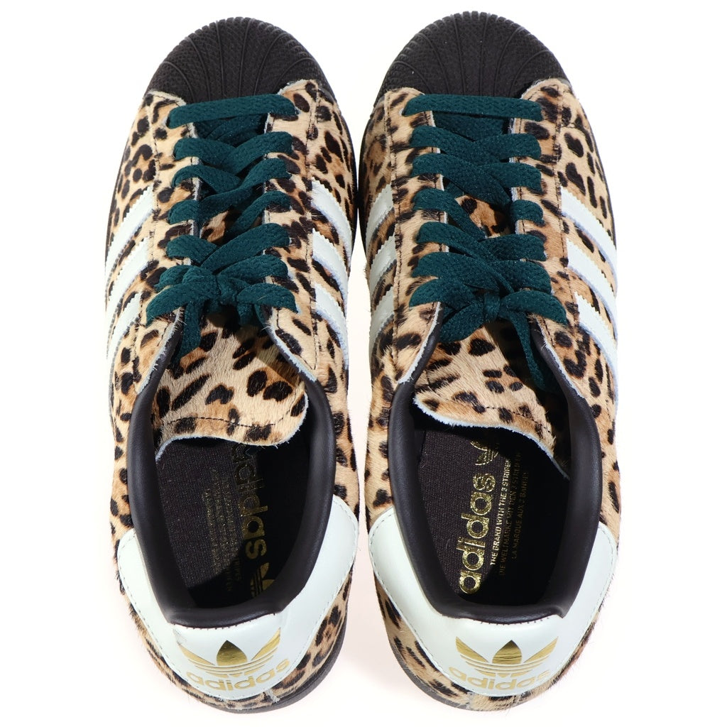 adidas(アディダス) SUPERSTAR II ウィメンズ スーパースター レオパード ローカットスニーカー ブラウン US8.5/25.5cm KI4203 レディース