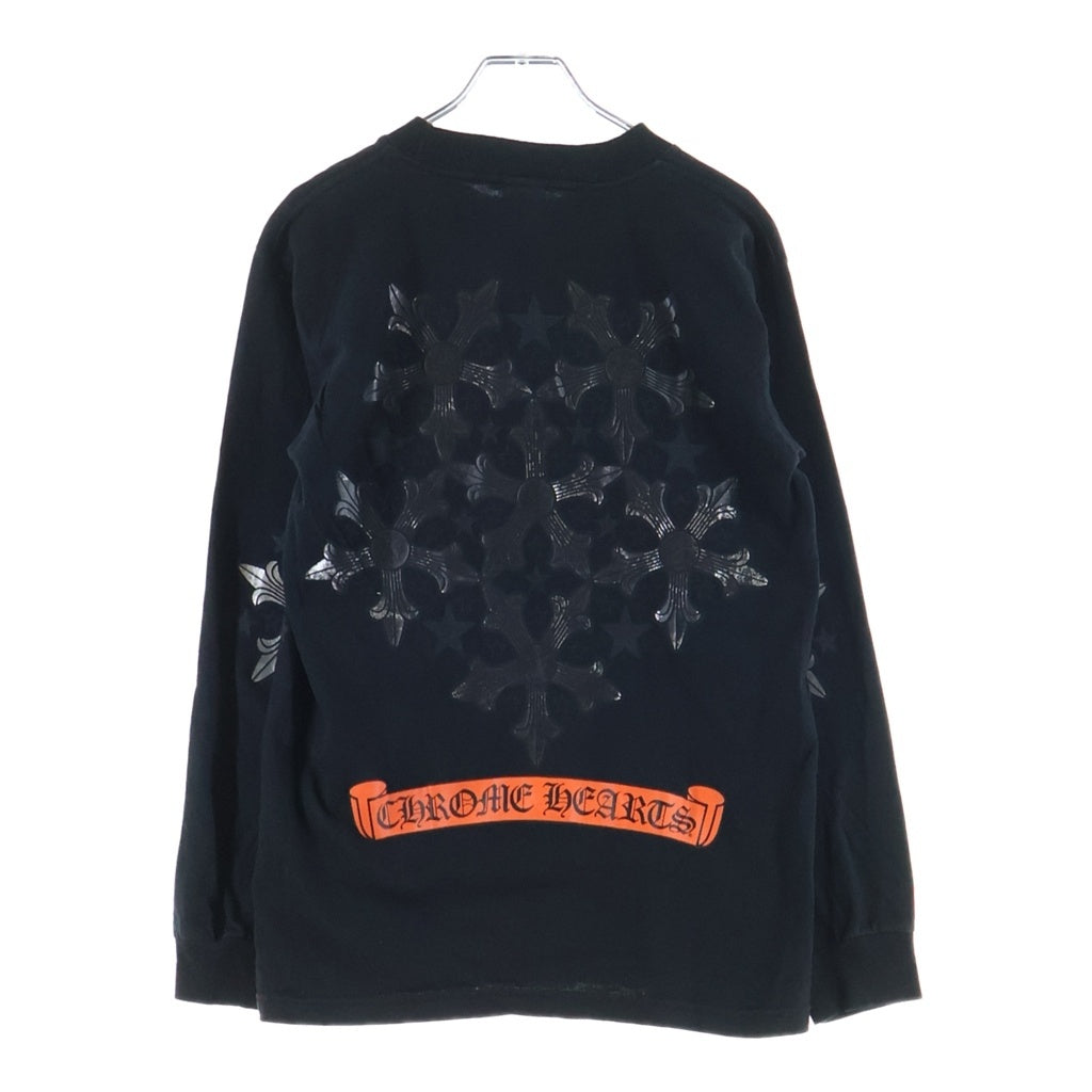 CHROME HEARTS(クロムハーツ) OLD オールド スター 総柄プリント 長袖Tシャツ カットソー ブラック