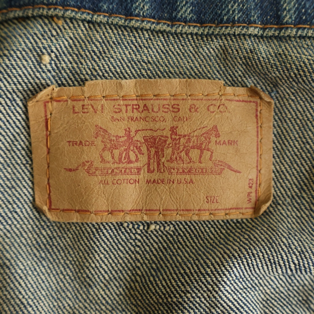 Levi's(リーバイス) 70S VINTAGE 70505 4th BIG E ヴィンテージ 不均等V ボタン裏526 デニム トラッカー ジャケット インディゴ