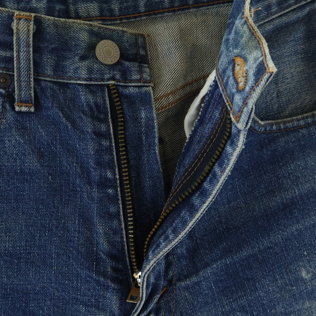 Levi's(リーバイス) 90S VINTAGE 502XX 復刻 ヴィンテージ ボタン裏J22 TALONジップ フライ ストレート デニム パンツ インディゴ