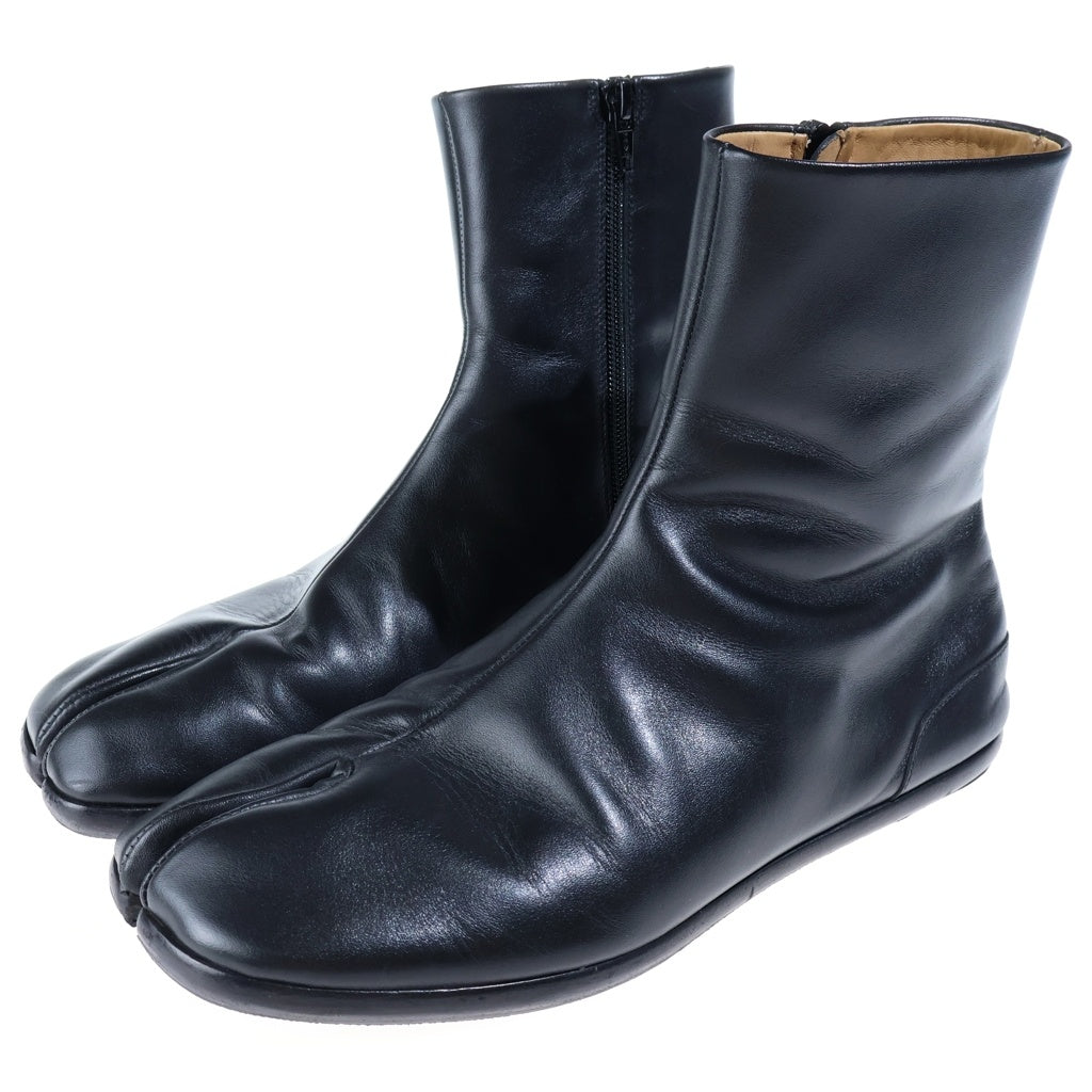 Maison Margiela(メゾンマルジェラ) TABI BOOTS タビ レザー ショート ブーツ ブラック S57WU0134
