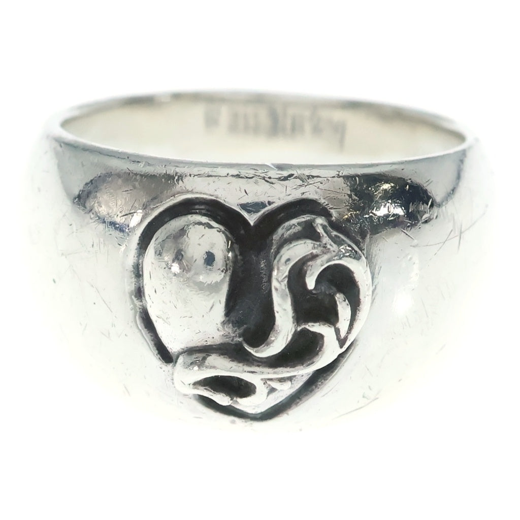 CHROME HEARTS(クロムハーツ) HEART IN BAND ハートインバンドリング シルバー