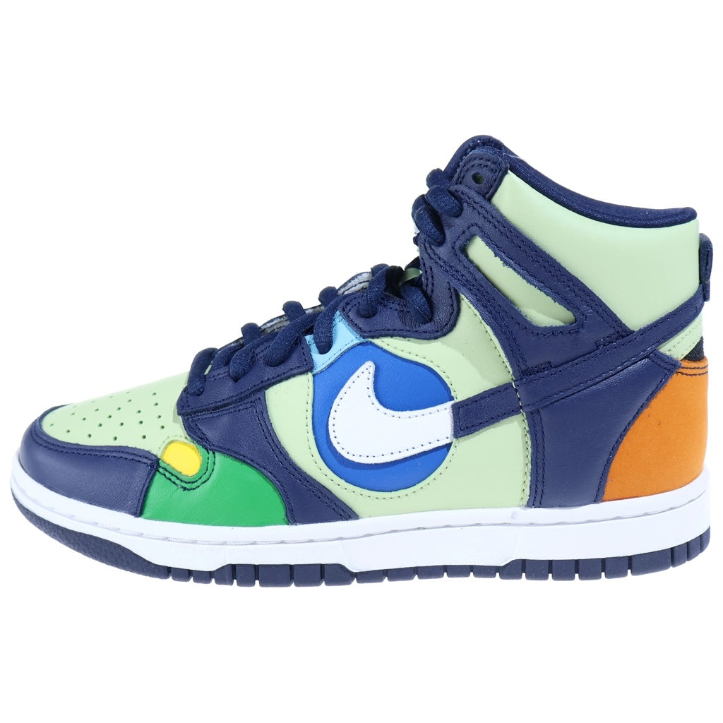 NIKE(ナイキ) WMNS DUNK HIGH DQ7575-300 ウィメンズ ダンク ハイカットスニーカー グリーン/ネイビー レディース US6.5/23.5cm