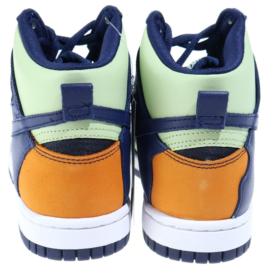 NIKE(ナイキ) WMNS DUNK HIGH DQ7575-300 ウィメンズ ダンク ハイカットスニーカー グリーン/ネイビー レディース US6.5/23.5cm