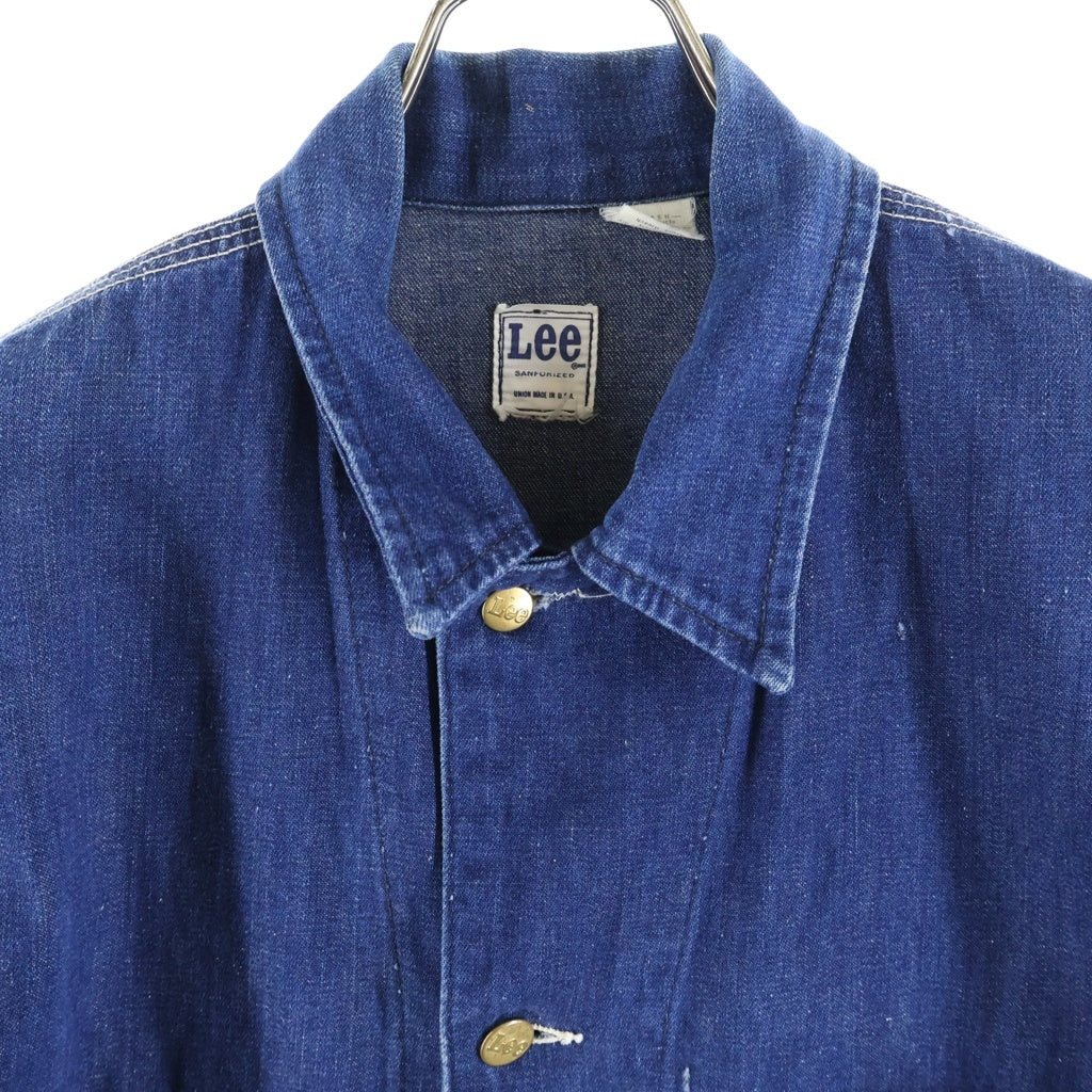 LEE(リー) 70S VINTAGE ヴィンテージ 91-J マルチポケット デニム カバーオール ジャケット インディゴ