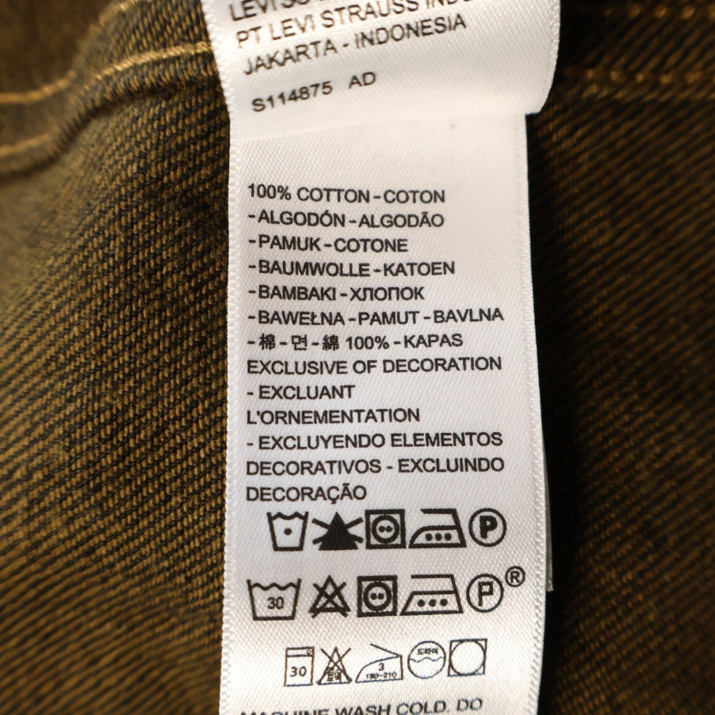 Levi's(リーバイス) 24SS ×STUUSY CRISPY RINSE TRUCKER JACKET ステューシー デニム トラッカー ジャケット ブラック PC9-A8326-0001