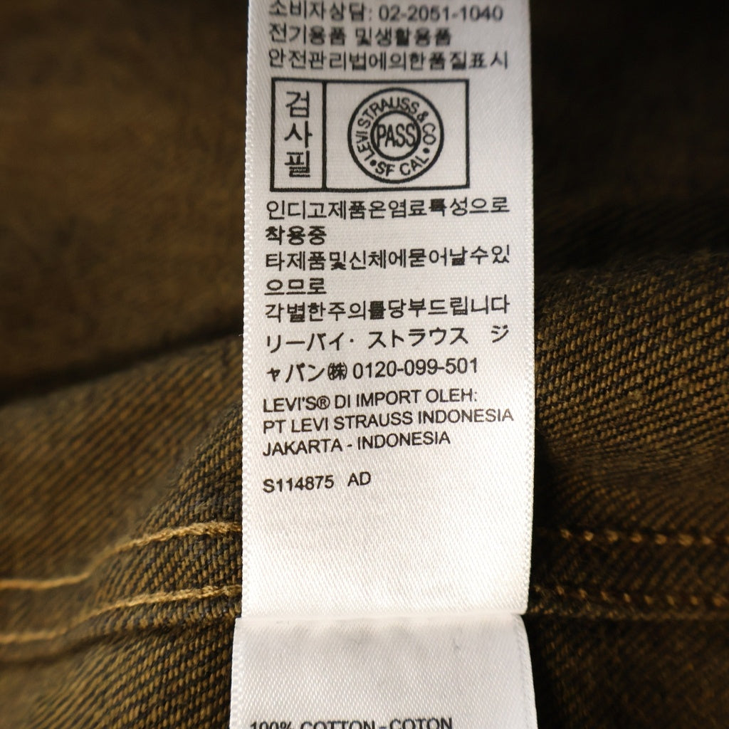 Levi's(リーバイス) 24SS ×STUUSY CRISPY RINSE TRUCKER JACKET ステューシー デニム トラッカー ジャケット ブラック PC9-A8326-0001
