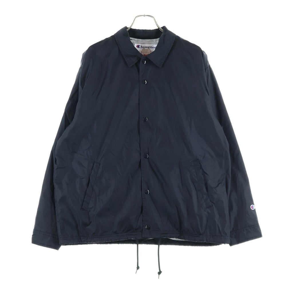 SUPREME(シュプリーム) 24SS ×Champion Coaches Jacket チャンピオン 裏地切替 バックアーチロゴデザイン コーチ ナイロン ジャケット ブラック