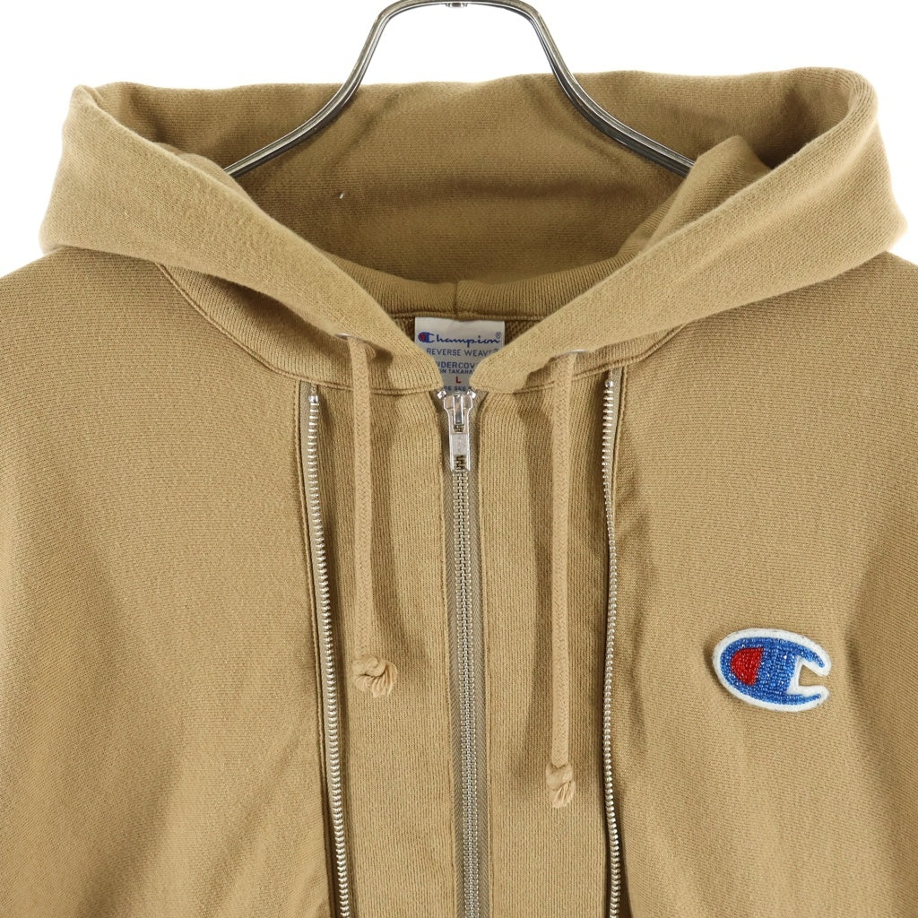CHAMPION(チャンピオン) ×UNDERCOVER アンダーカバー リバースウィーブ ジップアップ フーデッド スウェット パーカー ブラウン C8-B107
