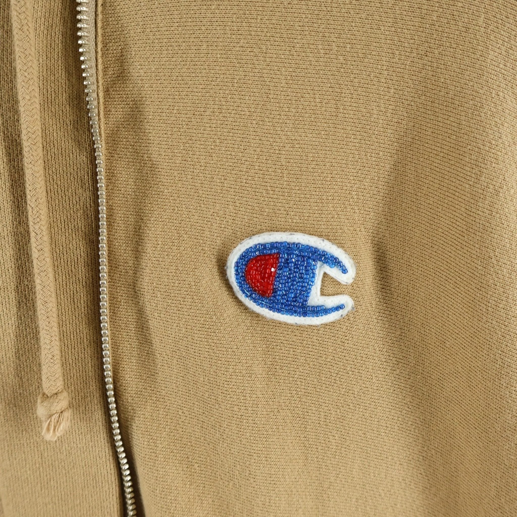 CHAMPION(チャンピオン) ×UNDERCOVER アンダーカバー リバースウィーブ ジップアップ フーデッド スウェット パーカー ブラウン C8-B107