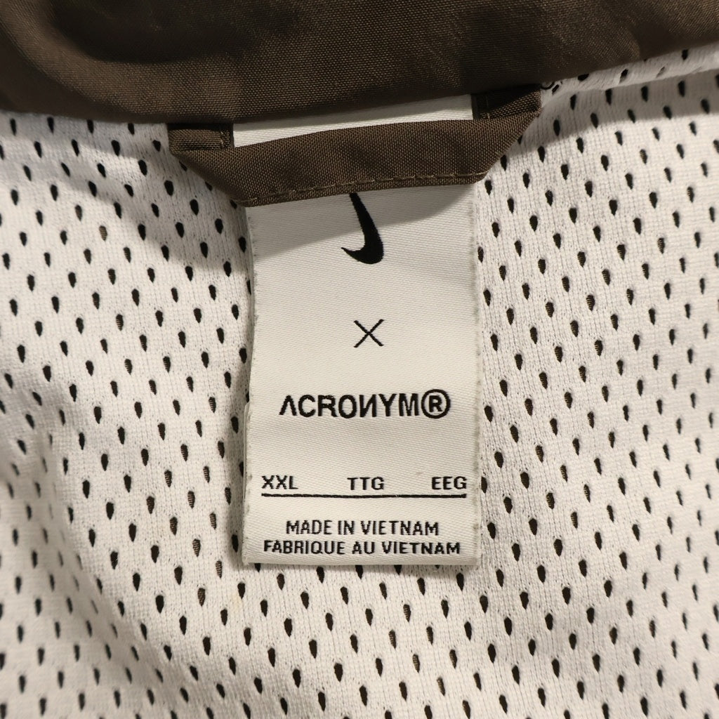 NIKE(ナイキ) 22SS ×ACRONYM WOVEN JACKET アクロニウム ダメージ加工 ジップアップ ナイロン ジャケット マルチ CZ4669-100